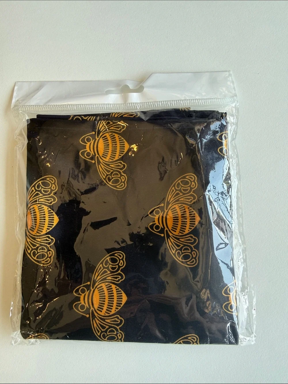 Patron Tequila / Bee Black Neck Gaiter, New, 10” x 17 & 1/2”